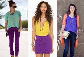 colors that go with violet clothes