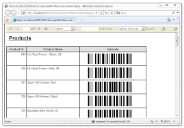 add barcode to local reports rdlc