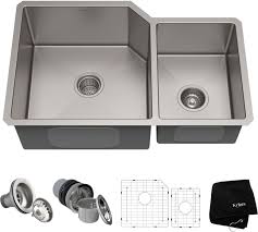 Double Bowl Kitchen Sink With 16 Gauge