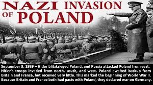 September 3 1939 Hitler blitzkrieged Poland and Russia