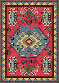 armenian carpets and rugs stock vector