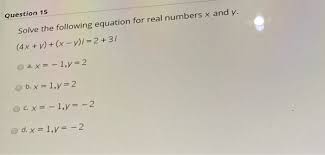 15 solve the following equation