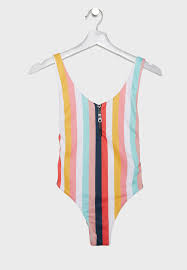 Stripe Ribbed Swimsuit