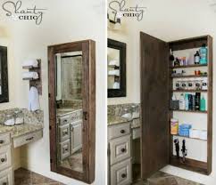 Diy Bathroom Wall Mirror Storage Case
