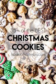 Christmas cookies with baking utensils, ingredients and cookie cutters on a rustic wood background from above. 35 Of The Best Christmas Cookies House Of Nash Eats