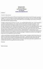 Fabulous Therapy Aide Cover Letter On Cover Letter For
