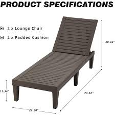 Erommy Patio Chaise Lounge Chair 5