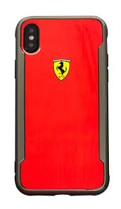 With the ferrari logo on it, you can be sure your phone will sparkle while maintaining the highest protection. Ferrari Shockproof Metallic Back Case For Apple Iphone X Red