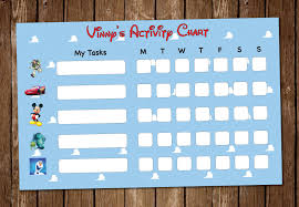 Chore Chart For Children Disney Reward Chart To Print