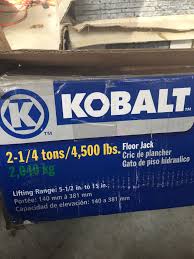 kobalt 2 1 4 ton floor jack pair of 3