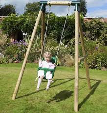 Rebo Wooden Garden Swing Set For