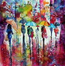Rain Colours People Ii Paintings By