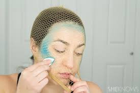 mermaid makeup with fishnets