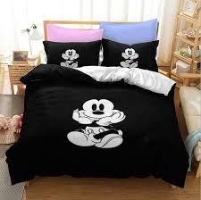 Mickey Mouse Black Duvet Cover Quilt