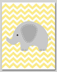 Baby Art Elephant Nursery Art Baby Prints