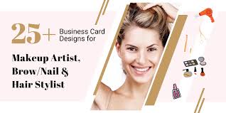 business card designs for makeup artist