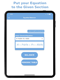 Chemical Equation Balancer App On The