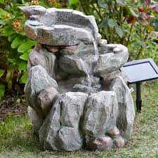 Rock Fall Solar Powered Water Feature
