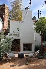 Outdoor Fireplace Spanish Colonial Homes