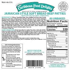 jamaican style meatloaf patties 40 ct