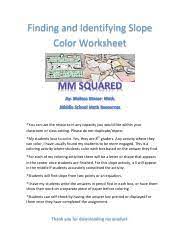 And learn with guided video walkthroughs & practice sets for thousands of problems*. Identifyingslopecoloractivity Finding And Identifying Slope Color Worksheet You Can Use The Resource In Any Capacity You Would Like Within Your Course Hero