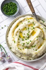 Instant mashed potatoes can also be made into fried potato patties by using an egg, mayonnaise, garlic powder onion powder salt and pepper , 2 tablespoons of flour, mix together well, form into patties and fry until golden brown on each side. The Best Dairy Free Mashed Potatoes Simply Whisked