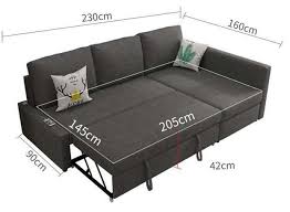 zano l sofa bed with storage the