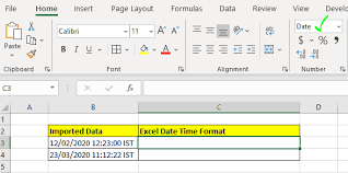 how to convert string to excel datetime