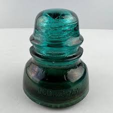 Hemingray Glass Insulator 40 Blue Green