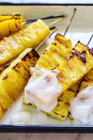grilled pineapple with coconut rum