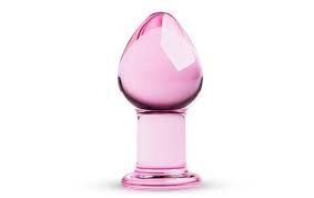 Glass Glass Butt Plug No. 26 Pink