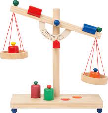 beam and scales from your wooden toy