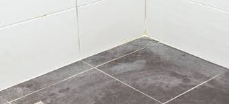 black tile shower floors