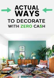 how to decorate with no money or on a