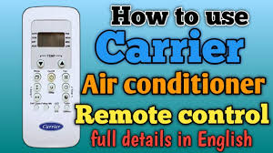 carrier ac remote demo