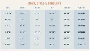 Toddler Vest Measurements Chart Life Is Good Toddler