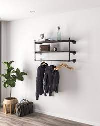 Industrial Wall Mounted Clothes Rail