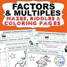 Gcf and lcm word problem practice. Factors Multiples Gcf Lcm Mazes Riddles Coloring By Number Common Core Math Worksheets Common Core Math Worksheets 6th Grade Gcf And Lcm Worksheets Pre K Reading Worksheets Year 3 Word Problems Multiplication