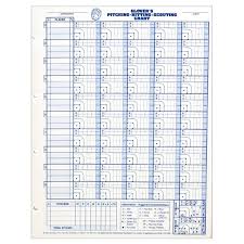 Glovers Baseball Softball Pitching Hitting Scouting Charts 30 Charts Bb 105