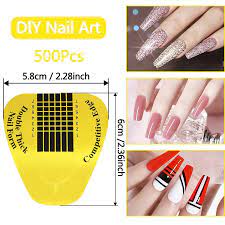 nail forms for acrylic nails 500 pcs