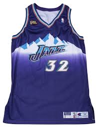 6 330 kbps encoded date : Lot Detail 1998 Karl Malone Nba Finals Game Used Utah Jazz Road Jersey Used Vs Chicago Bulls Mears A10 Equipment Manager Loa Sports Investors Authentication