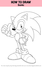 how to draw sonic sonic the hedgehog