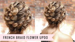 Secure them with a ponytail and create twist braids. French Braid Updo Super Easy By Sweethearts Hair Youtube