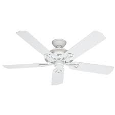 Indoor Outdoor White Ceiling Fan