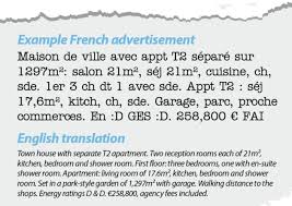 Understanding A French Property Advertisement Buying Property