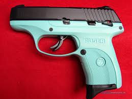 ruger lc9 9mm in turquoise frame