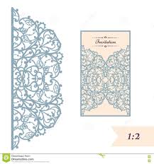 Wedding Invitation Or Greeting Card With Abstract Ornament Vector