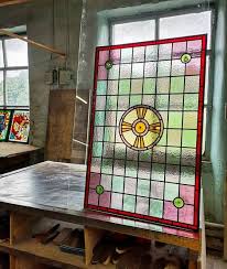 stained glass windows light leaded