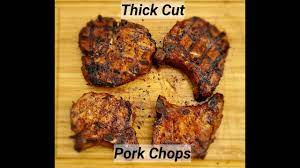 grilled thick cut pork chops weber