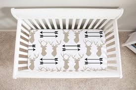 Deer Arrows Crib Sheets Rustic Baby